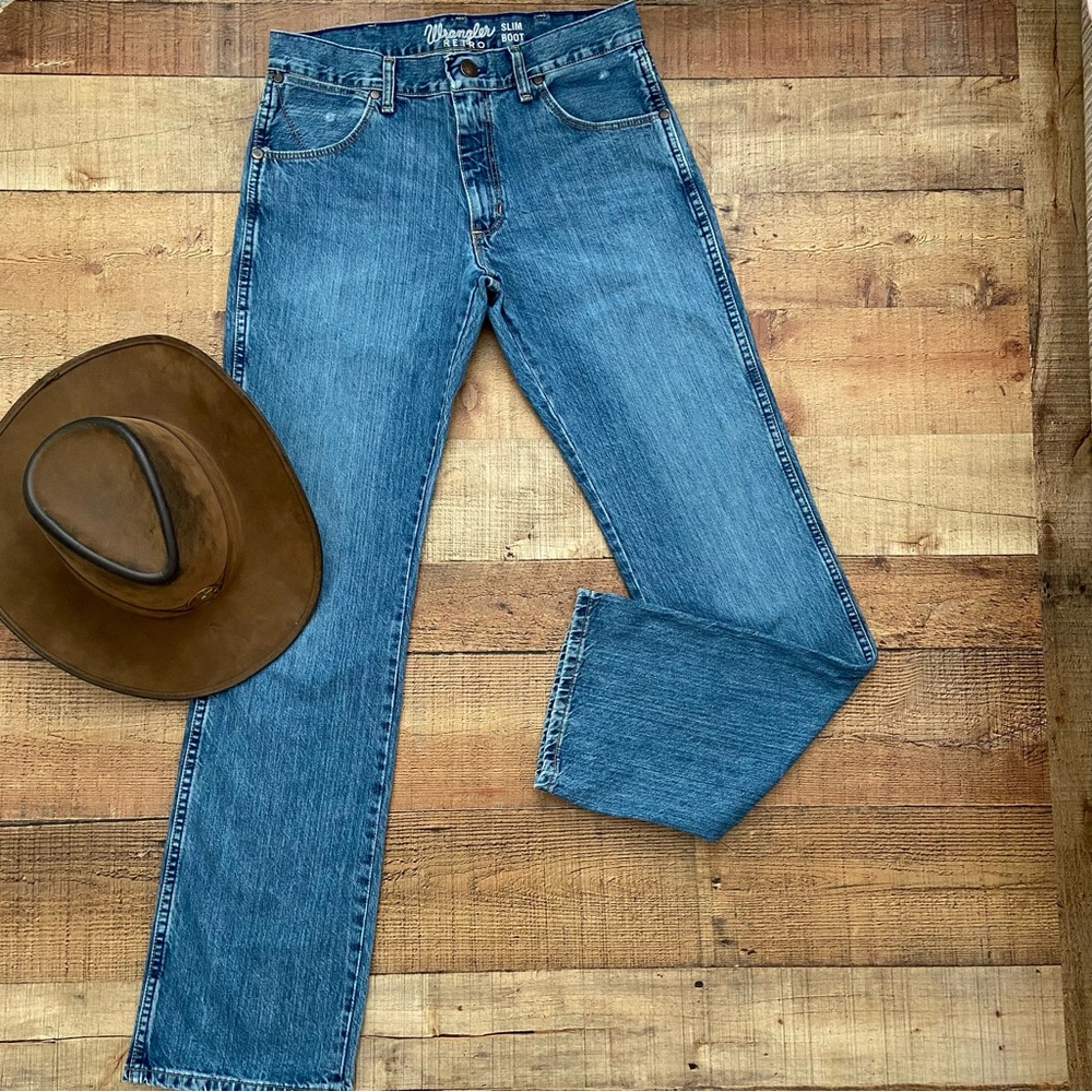 Wrangler RETRO SLIM Boot Jeans, Boot Cut MENS